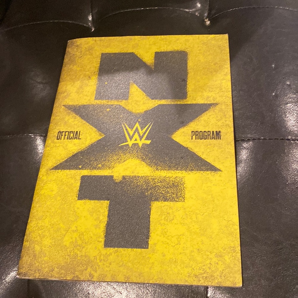 Yellow Official NWT Program WWE Paperback Book